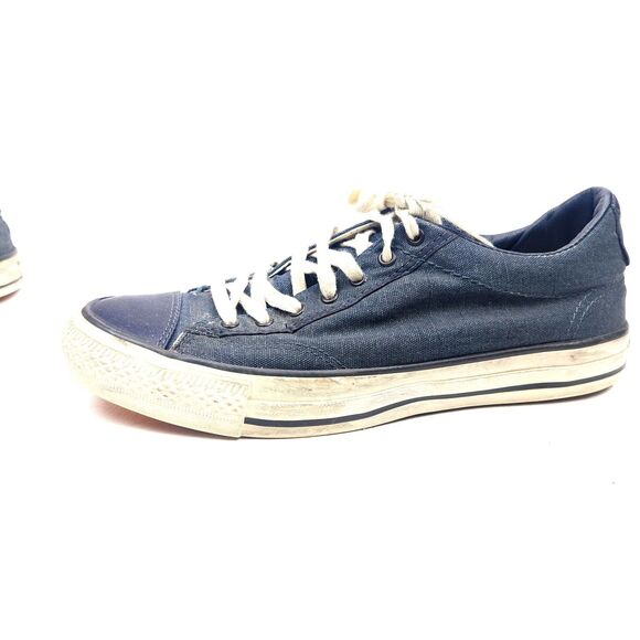 Converse x John Varvatos Star Player Mens Size 9 Navy Blue Leather/Canvas Shoes